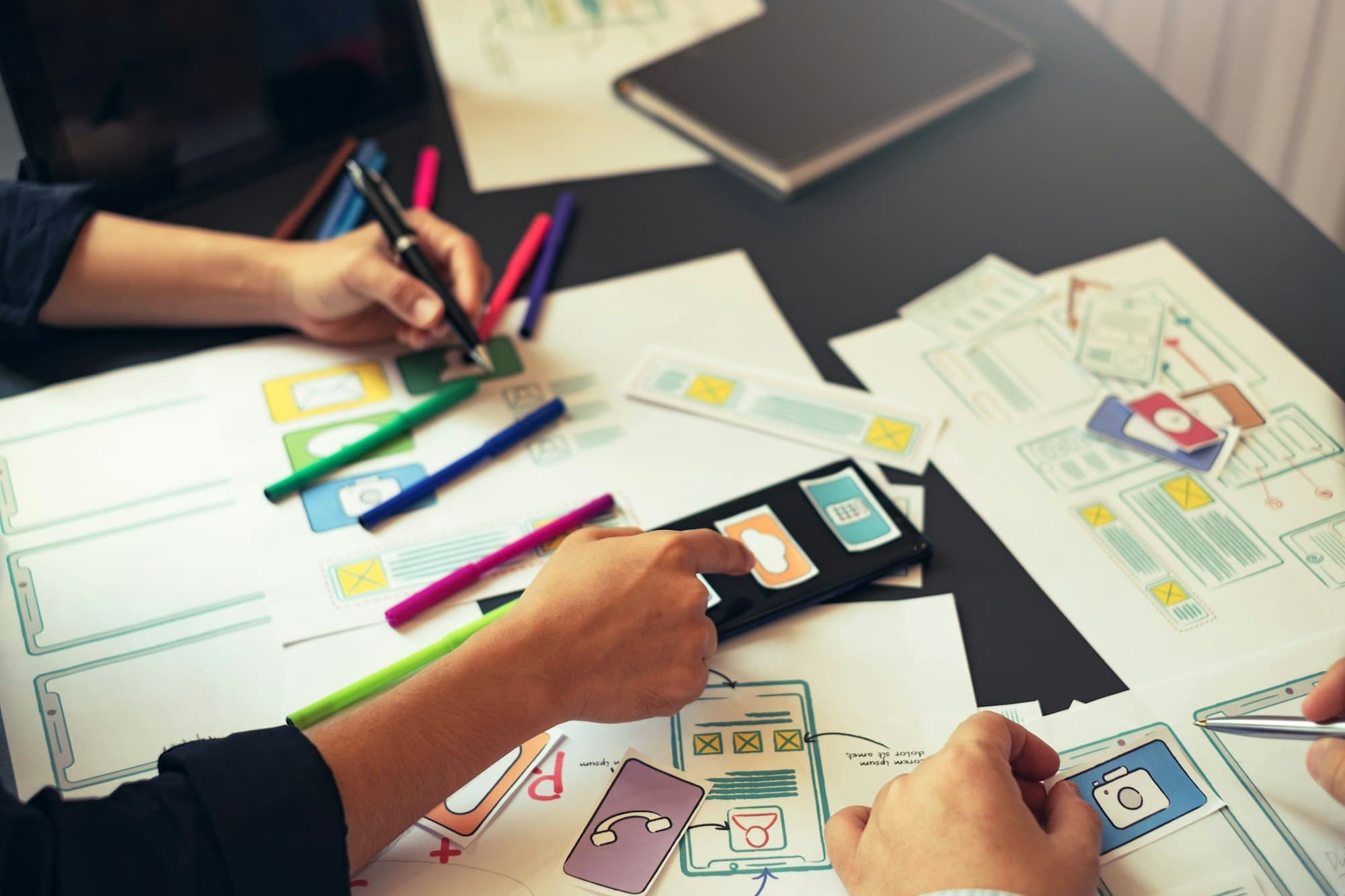 Modern website layout designed for mobile and desktop screens
